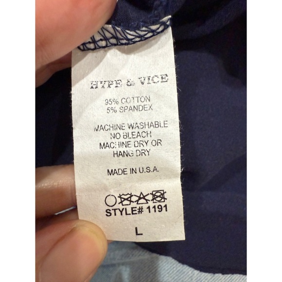 NWT Hype and Vice Women's Cal Berkeley Cap Sleeve Tube Crop Top | Size Large - Picture 3 of 7